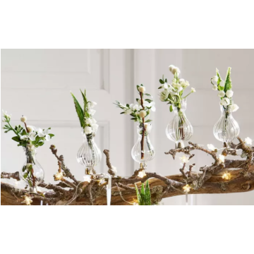 glass vase customization mini glass vase with clip